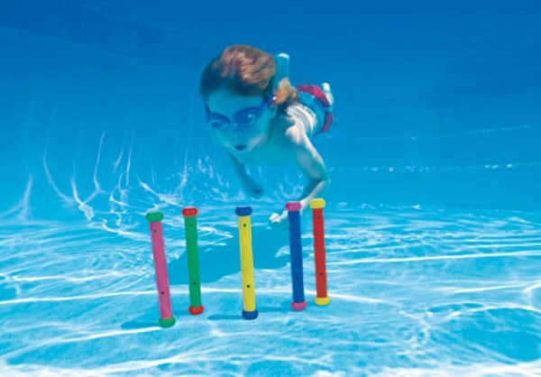 Dykleksaker för poolen "5 st dykpinnar"