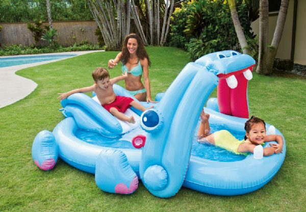 Söt aktivitetspool "Flodhäst" 227 liter