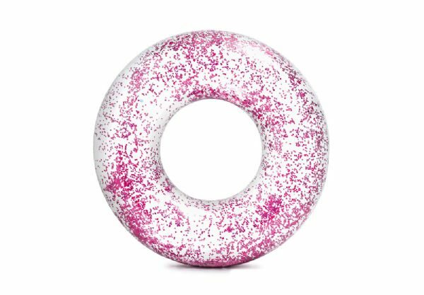 Stor Badring rosa glitter