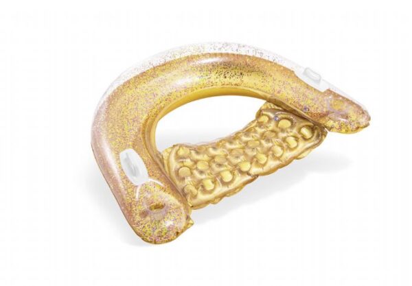 Poolstol / badmadrass "Guld/glitter"